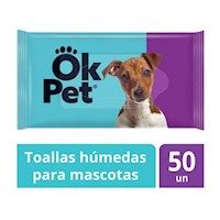 Ok Pet Toallas Húmedas para Mascotas x 50 unidades